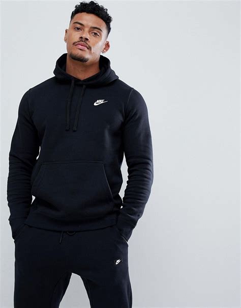 schwarzer kapuzenpullover nike|Schwarze Hoodies & Sweatshirts für Herren .